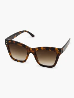 Brown Cat Eye Sunglasses Print
