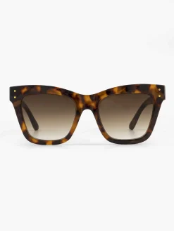Brown Cat Eye Sunglasses Print