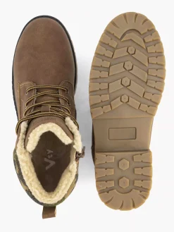 Brown Lace Boot Lined