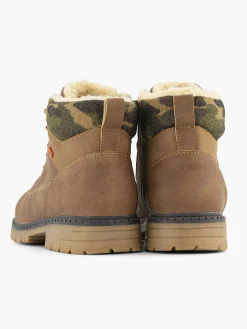 Brown Lace Boot Lined