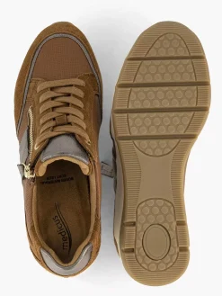 Brown Leather Comfort Sneaker