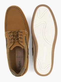 Brown Leather Lace-Up Shoe