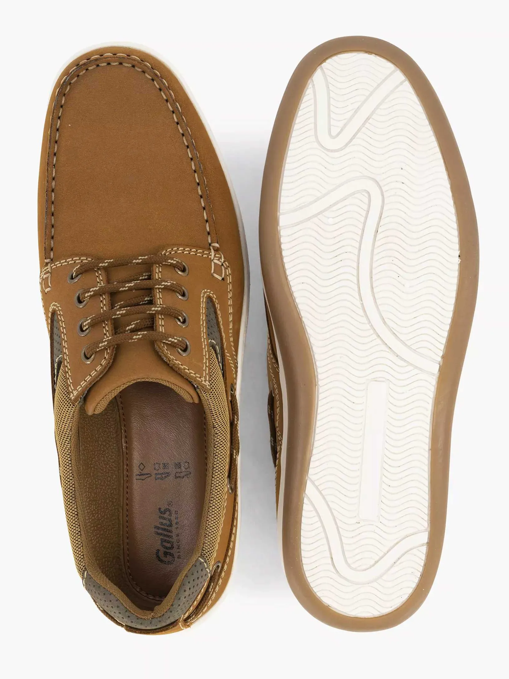 Brown Leather Lace-Up Shoe