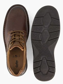 Brown Leather Lace-Up Shoe