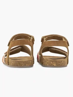 Brown Leather Sandal Beads