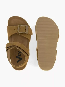 Brown Leather Sandal Velcro