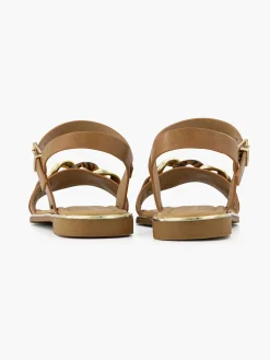 Brown Sandal Decorative Necklace