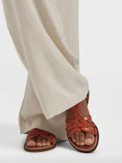 Brown Sandals Braided