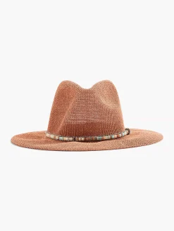 Brown Wicker Beach Hat