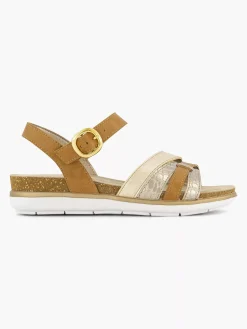 Camel Sandal Buckle Closure