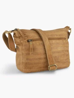 Cognac Leather Shoulder Bag