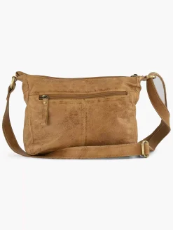 Cognac Leather Shoulder Bag