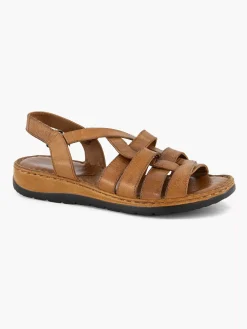 Cognac Sandal Velcro