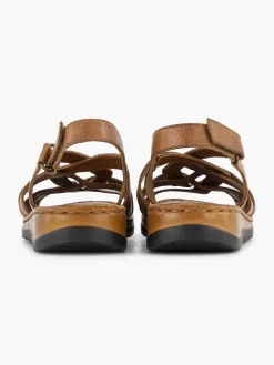Cognac Sandal Velcro