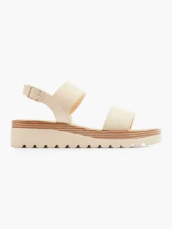Cream Platform Sandal