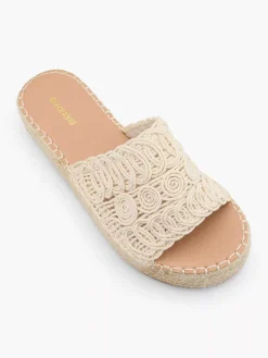 Cream Platform Slipper