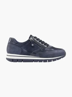 Dark Blue Comfort Sneaker Croco