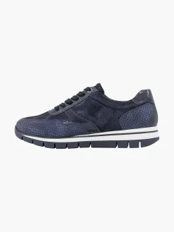 Dark Blue Comfort Sneaker Croco