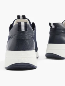Dark Blue Leather Comfort Sneaker