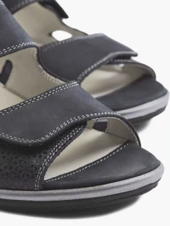 Dark Blue Leather Sandal