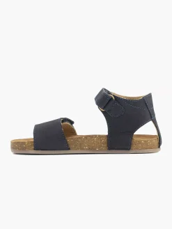 Dark Blue Leather Sandal