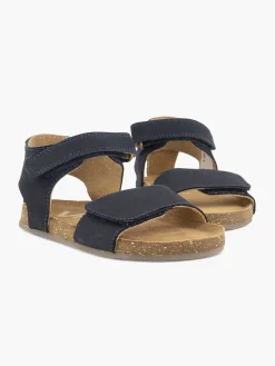 Dark Blue Leather Sandal