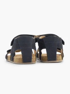 Dark Blue Leather Sandal