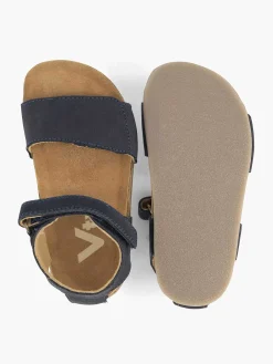 Dark Blue Leather Sandal