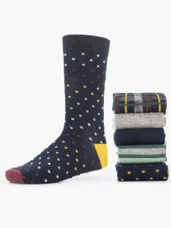 Dark Blue Socks 40-46 5 Pack