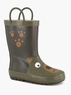 Dark Green Rain Boot Bear