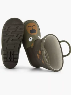 Dark Green Rain Boot Bear