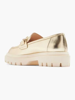 Gold Metallic Chunky Loafer