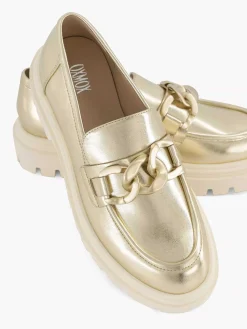 Gold Metallic Chunky Loafer