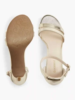 Gold Sandalette Metallic