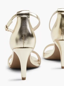 Gold Sandalette Metallic