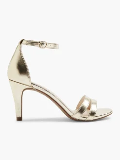 Gold Sandalette Metallic