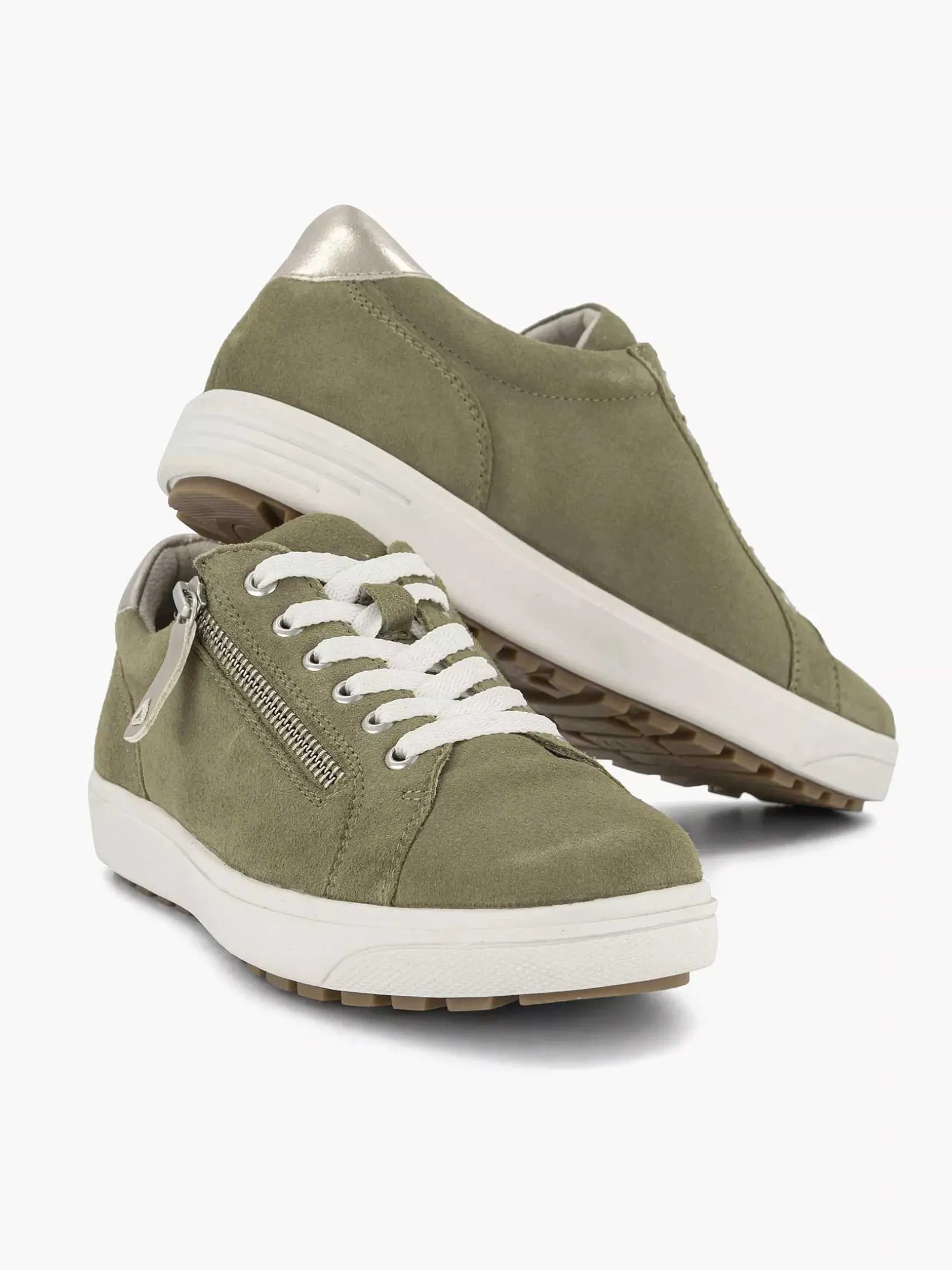 Green Leather Comfort Sneaker
