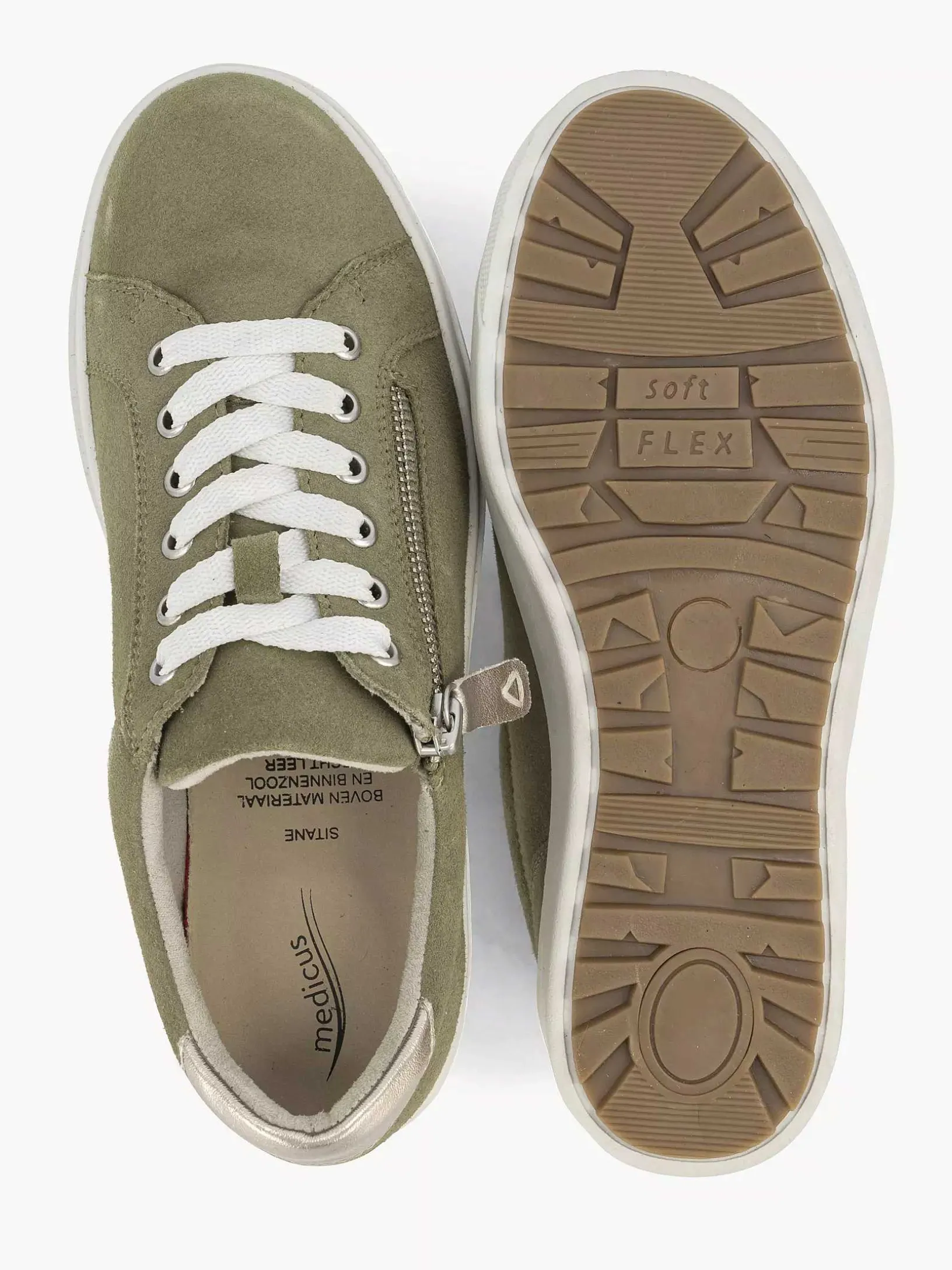 Green Leather Comfort Sneaker