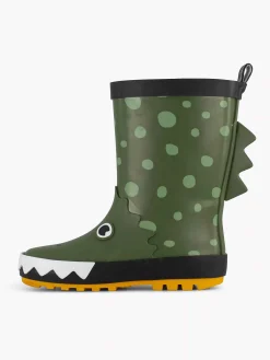 Green Rain Boot Crocodile