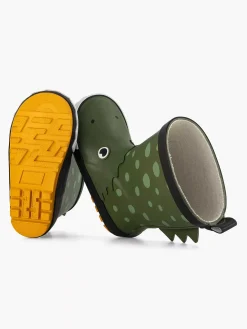 Green Rain Boot Crocodile