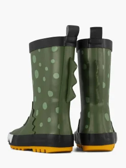 Green Rain Boot Crocodile