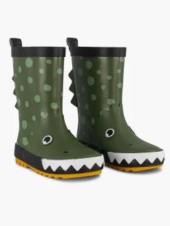 Green Rain Boot Crocodile