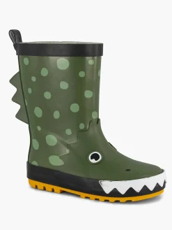 Green Rain Boot Crocodile
