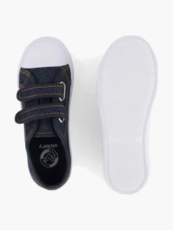 Jeans Blue Gym Shoe Velcro