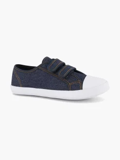 Jeans Blue Gym Shoe Velcro
