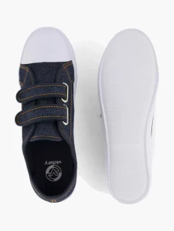 Jeans Blue Gym Shoe Velcro