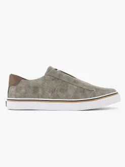 Light Beige Canvas Slip-On