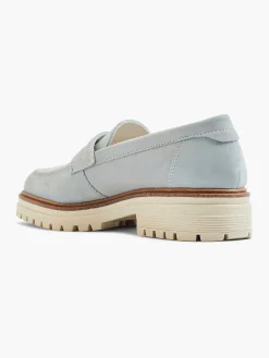 Light Blue Chunky Nubuck Loafer