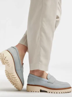 Light Blue Chunky Nubuck Loafer