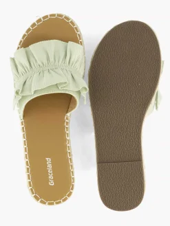Light Green Slipper Ruffles